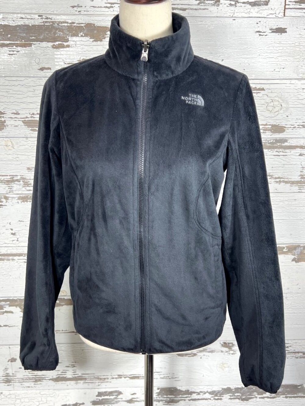NORTH FACE Ladies Osito Jacket Black Sz S EUC